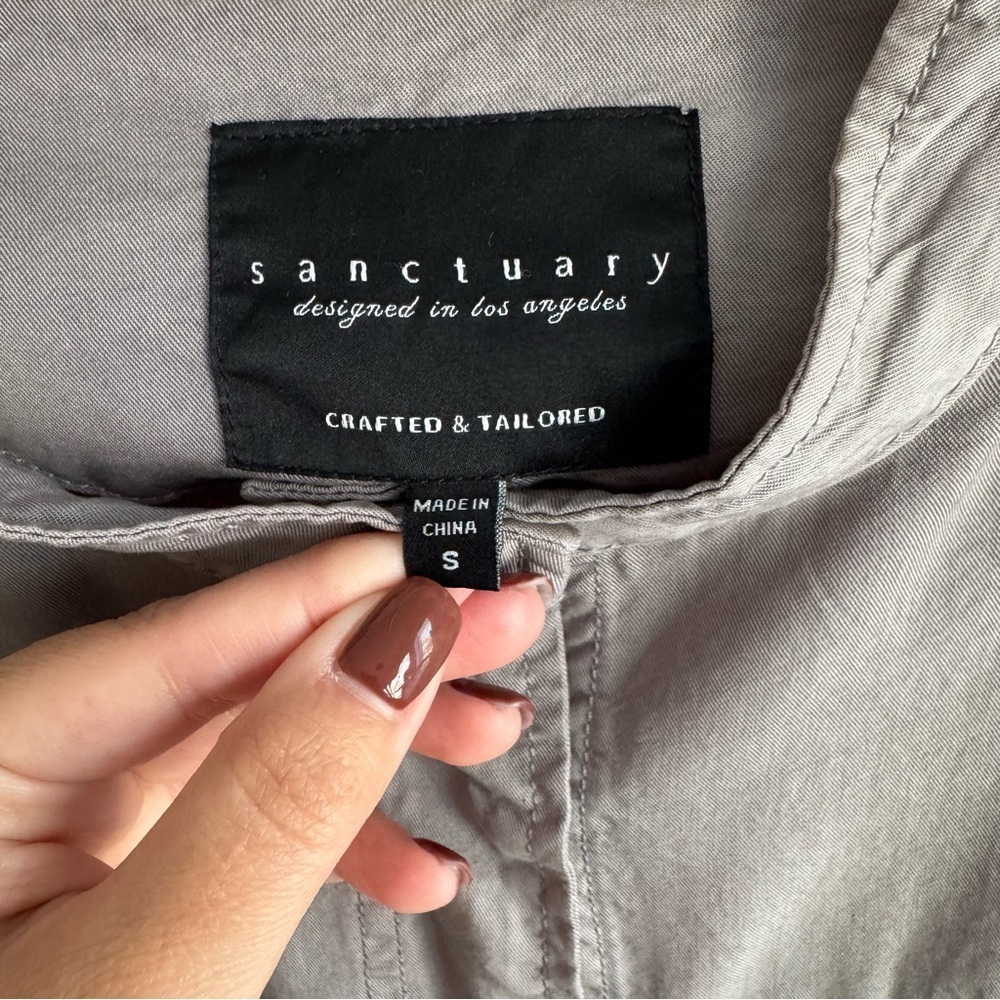 Anthropologie Sanctuary Gray Safari Utility Jacket Small - Picture 5 of 6